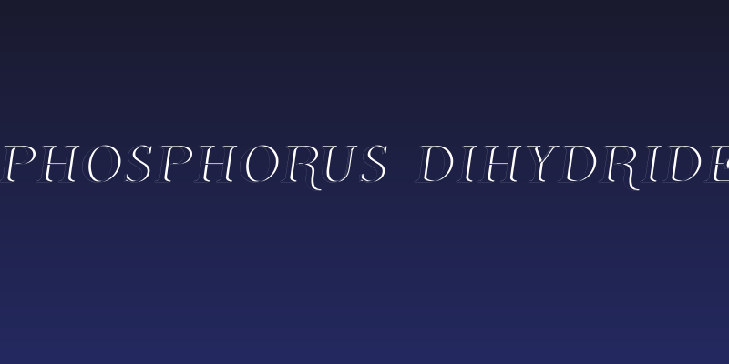 Phosphorus Dihydride Social Header