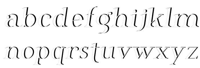 Phosphorus Dihydride Font LOWERCASE