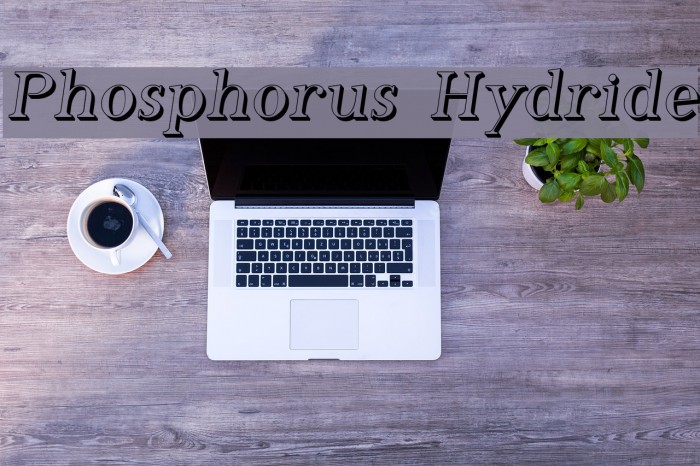 Phosphorus Hydride Font examples