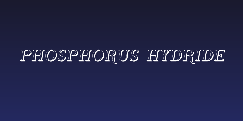 Phosphorus Hydride Social Header