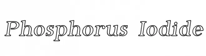 Phosphorus Iodide  Frei Schriftart Herunterladen