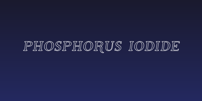 Phosphorus Iodide Social Header