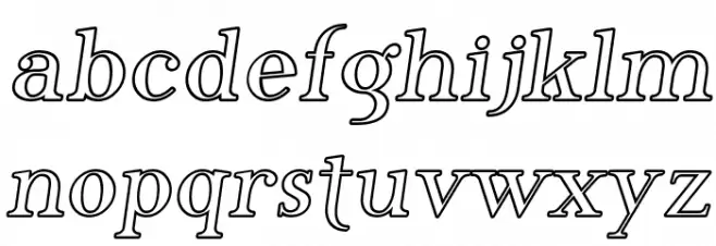 Phosphorus Iodide Schriftart Kleinbuchstaben