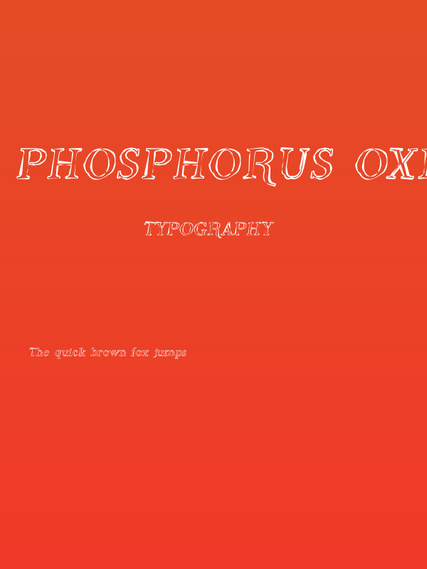 Phosphorus Oxide Poster