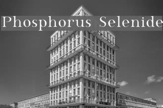 Phosphorus Selenide Шрифта examples