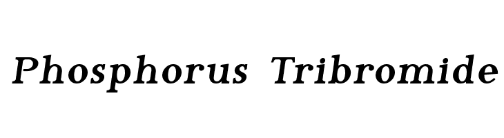 Phosphorus Tribromide Font