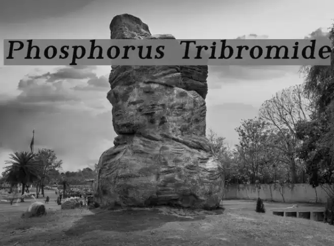 Phosphorus Tribromide Font examples