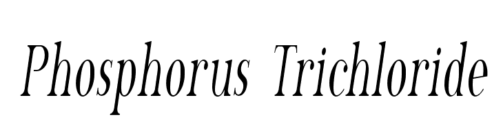Phosphorus Trichloride Font