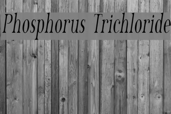 Phosphorus Trichloride Шрифта examples
