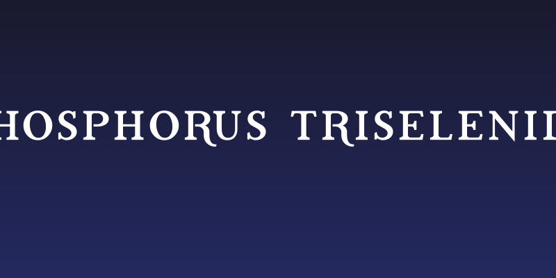 Phosphorus Triselenide Social Header