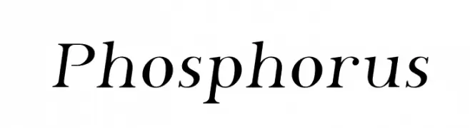 Phosphorus  Frei Schriftart Herunterladen
