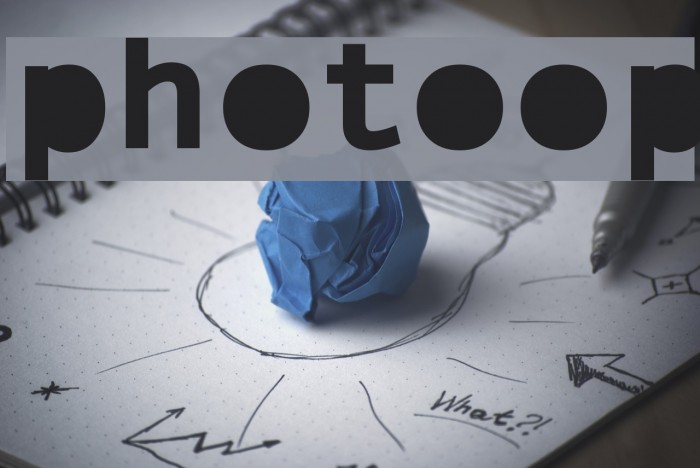 PhotoOp Font examples