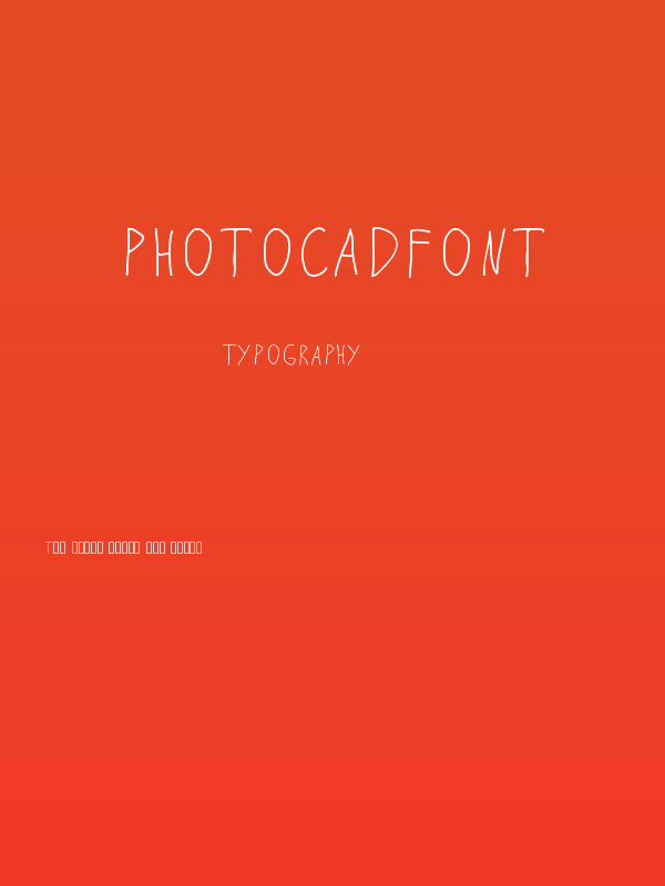 PhotocadFont Poster