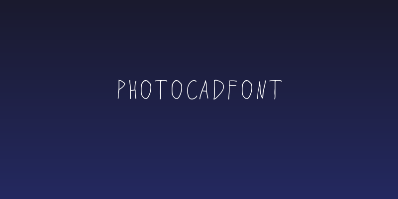 PhotocadFont Social Header
