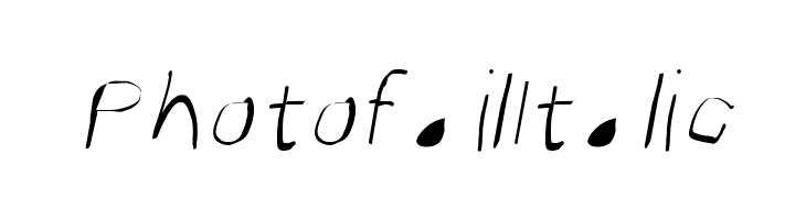 Photofail Italic  नि: शुल्क फ़ॉन्ट्स डाउनलोड