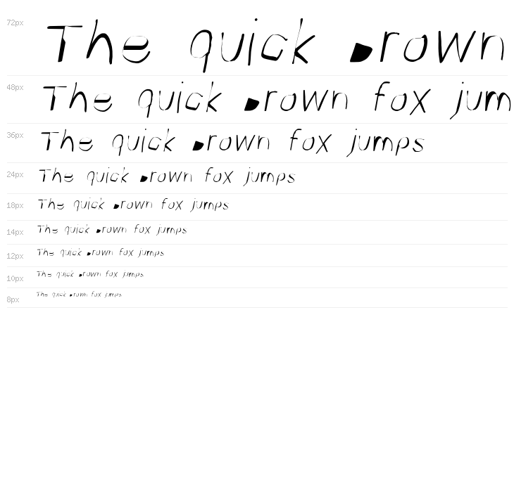 Photofail Italic Waterfall