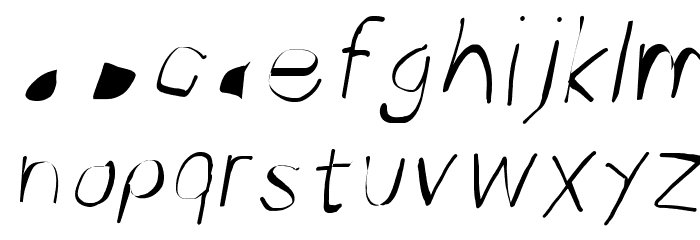 Photofail Italic Font LOWERCASE