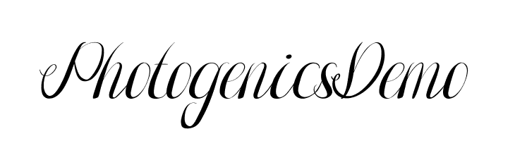 Photogenics Demo  Descarca Fonturi Gratis