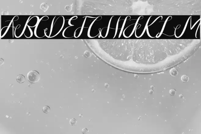 Photogenics Demo Font examples