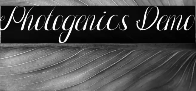 Photogenics Demo Font examples
