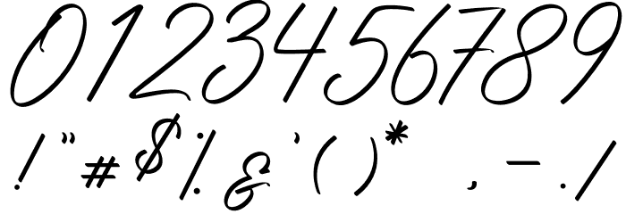 Photograph Signature Font OTHER CHARS