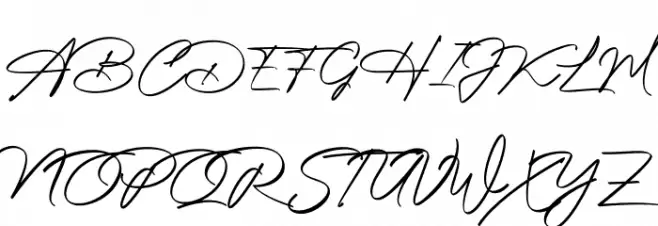 Photograph Signature Schriftart Groß