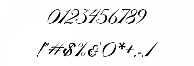 PhotographScriptFreePersonal Font OTHER CHARS