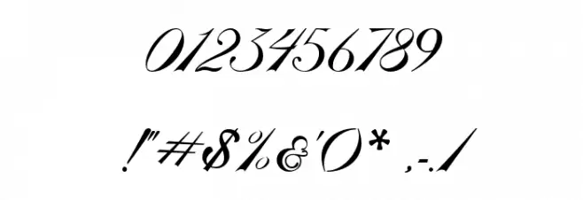 PhotographScriptFreePersonal Font OTHER CHARS