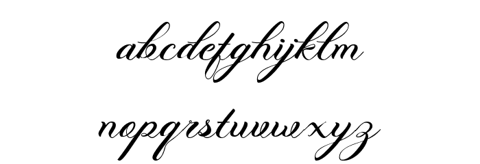 PhotographScriptFreePersonal Font LOWERCASE