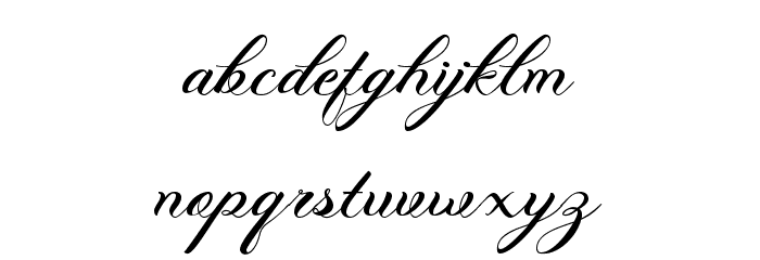 PhotographScriptFreePersonal Font LOWERCASE