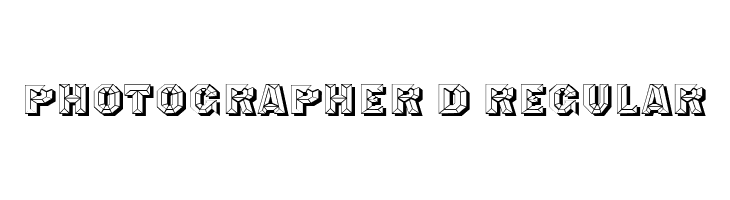 Photographer 3D Regular  Frei Schriftart Herunterladen