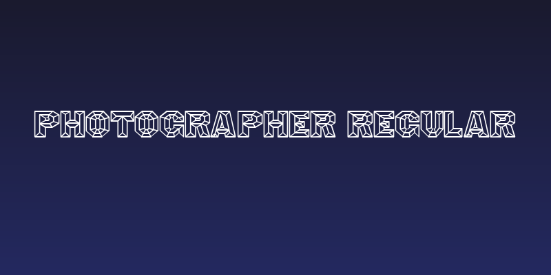 Photographer Regular Social Header