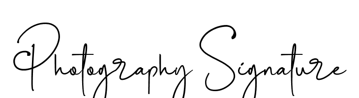 Photography Signature  नि: शुल्क फ़ॉन्ट्स डाउनलोड