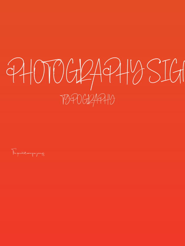 Photography Signature Poster