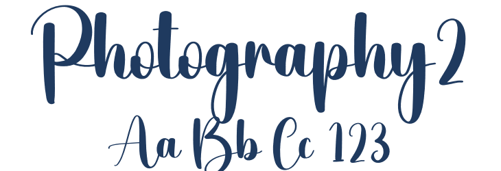 Photography2 Font Preview