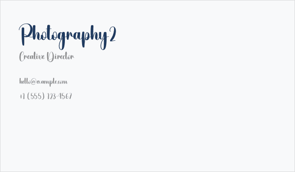 Photography2 Business Card