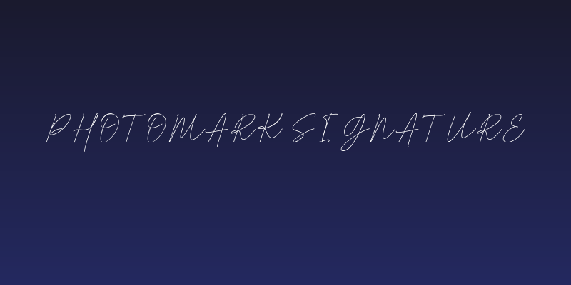 Photomark Signature Social Header