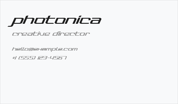 Photonica Business Card