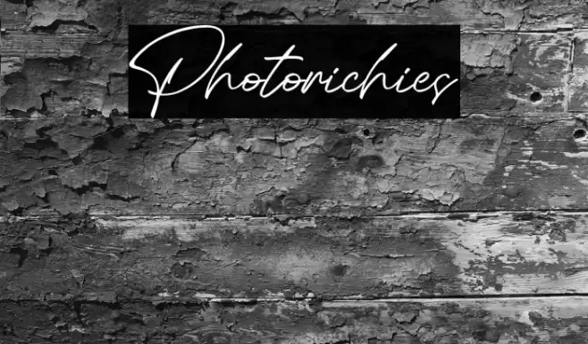 Photorichies Font examples