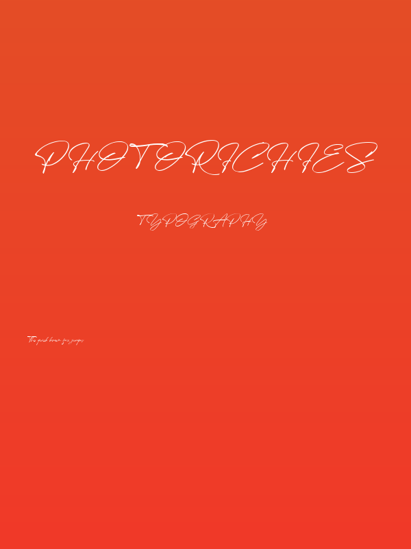 Photorichies Poster