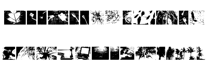 PhotosToVectors Font LOWERCASE