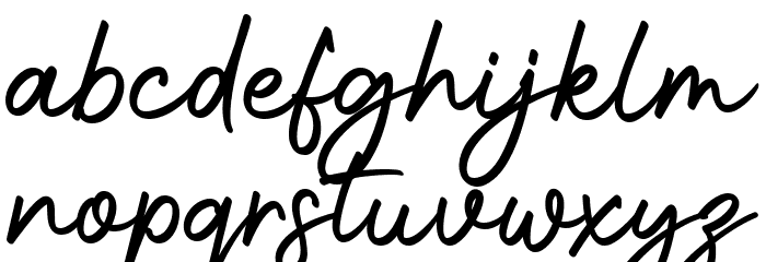 Photoshoot Regular Font LOWERCASE