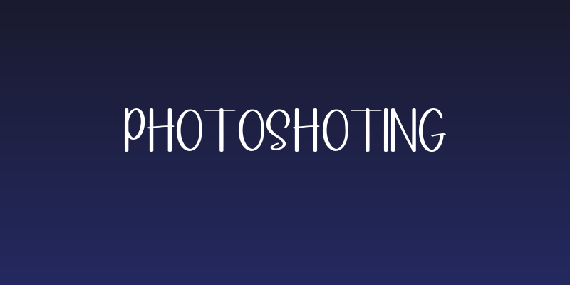 Photoshoting Social Header