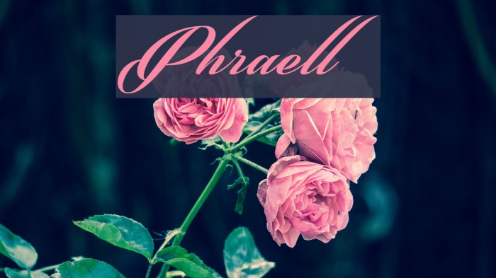 Phraell Font examples