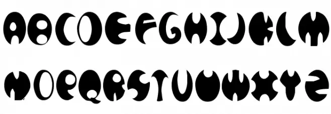 Phrosheen  Astrotype Font Litere mari