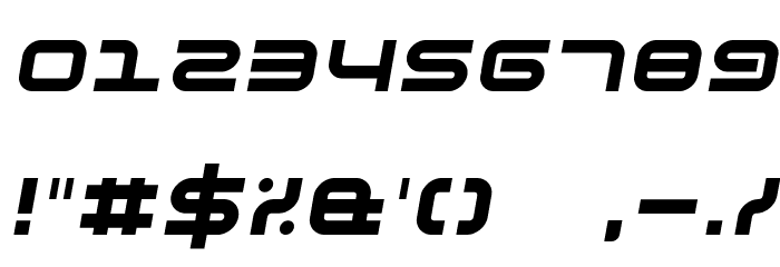 Phutura Italic Font OTHER CHARS