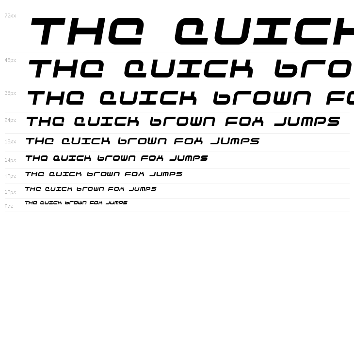 Phutura Italic Waterfall