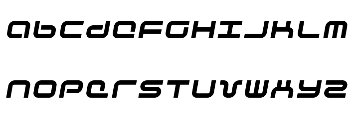 Phutura Italic Font LOWERCASE