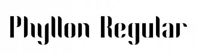 Phyllon Regular  Descarca Fonturi Gratis