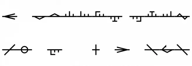 Phyrexia Neue Transliteration Fonte MAIÚSCULAS